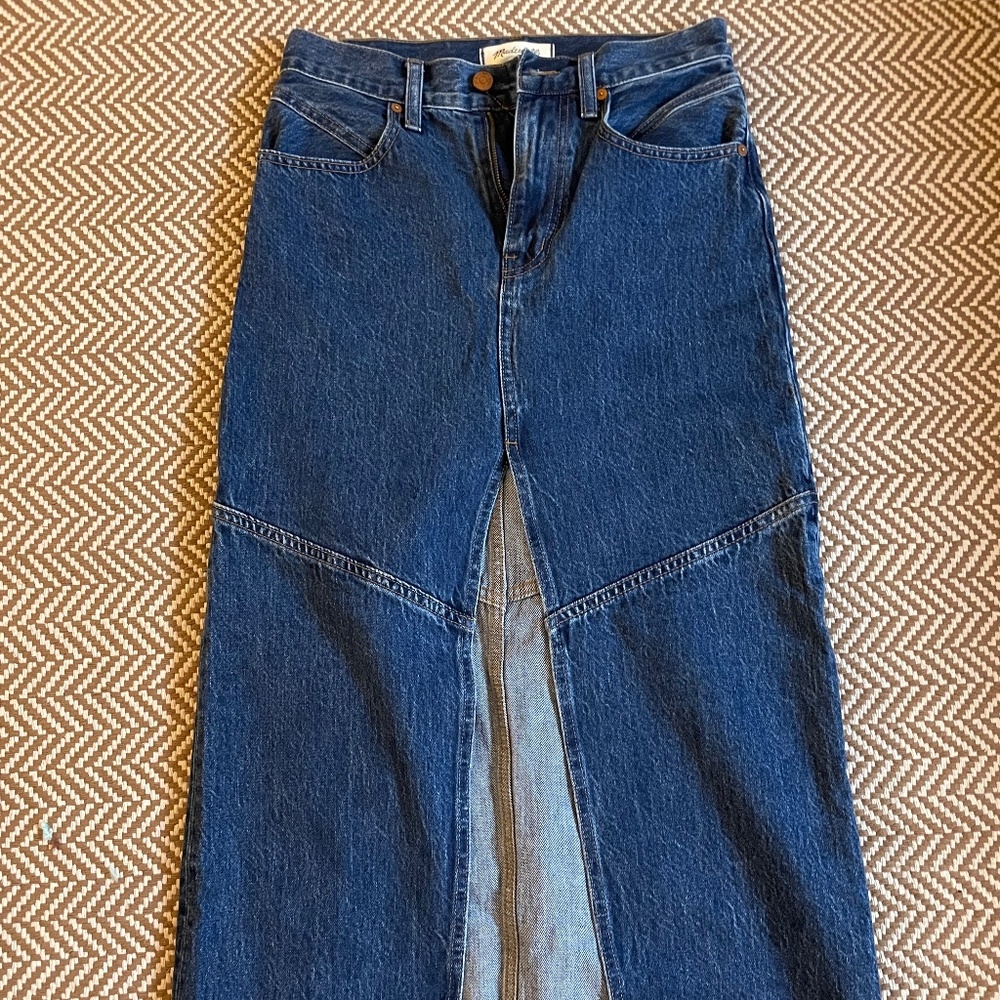 Madewell Denim Maxi Skirt